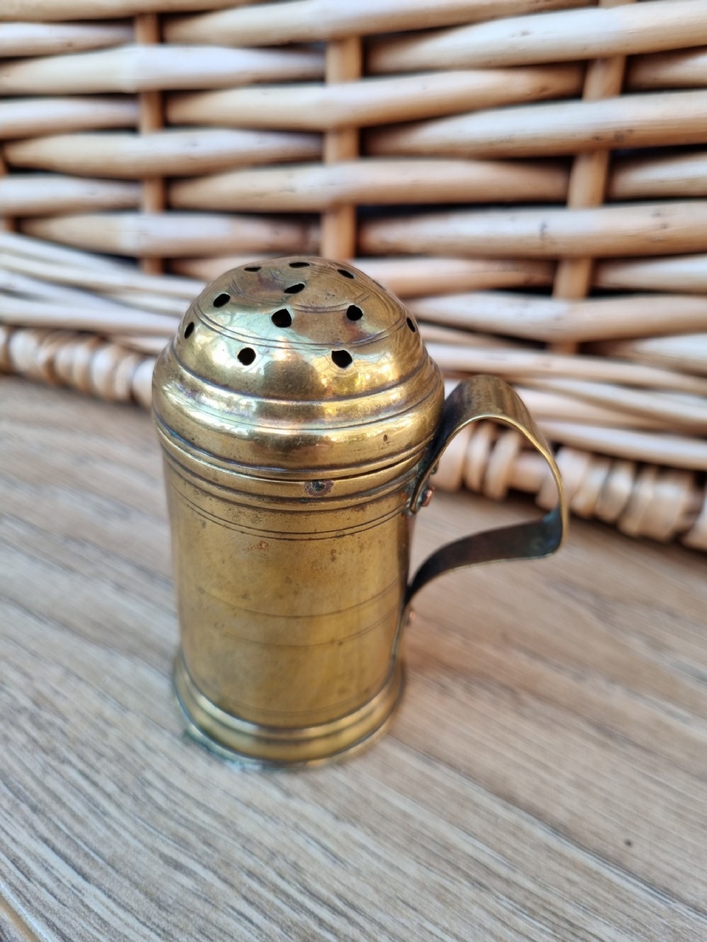 good 19c brass sifter ex wenderton collection