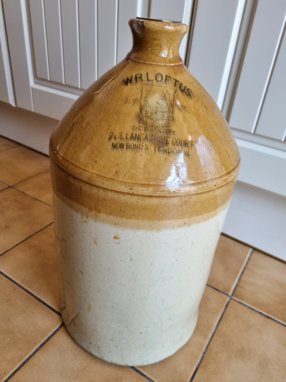 large stoneware jug 19thc new bond street london
