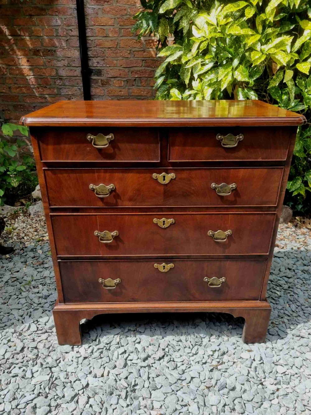 georgian small mahogany chest of drawers