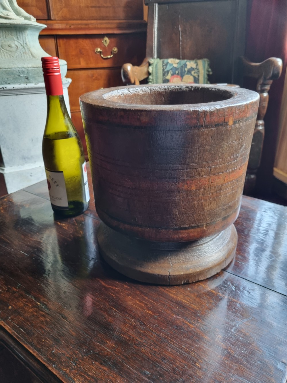 antique massive treen pestle