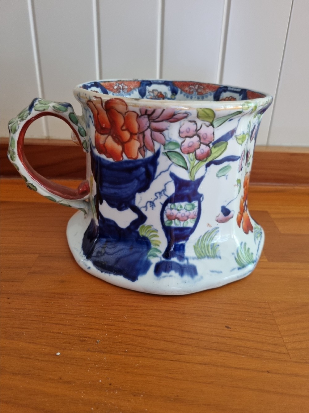 large 19thc masons ironstone mug