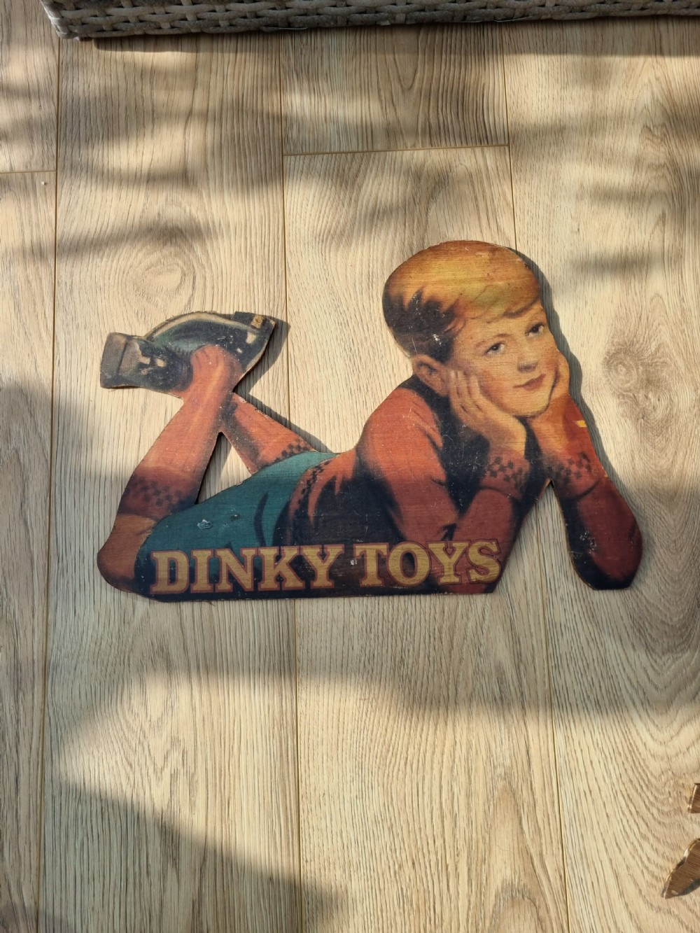 2 advertising boards for dinky toys and meccano