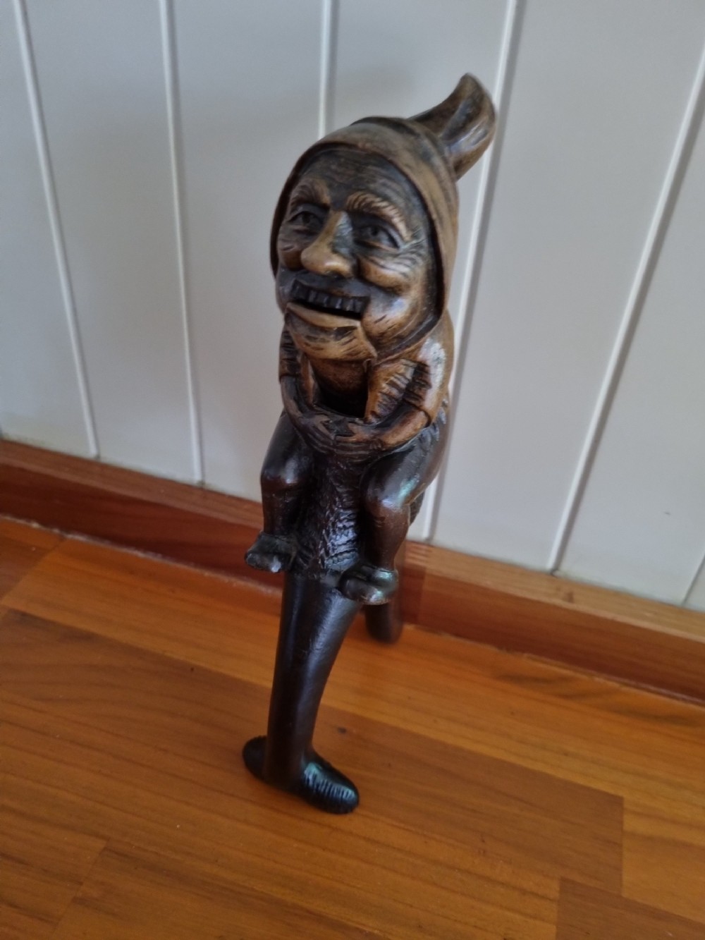 large 19thc black forest walnut nutcracker