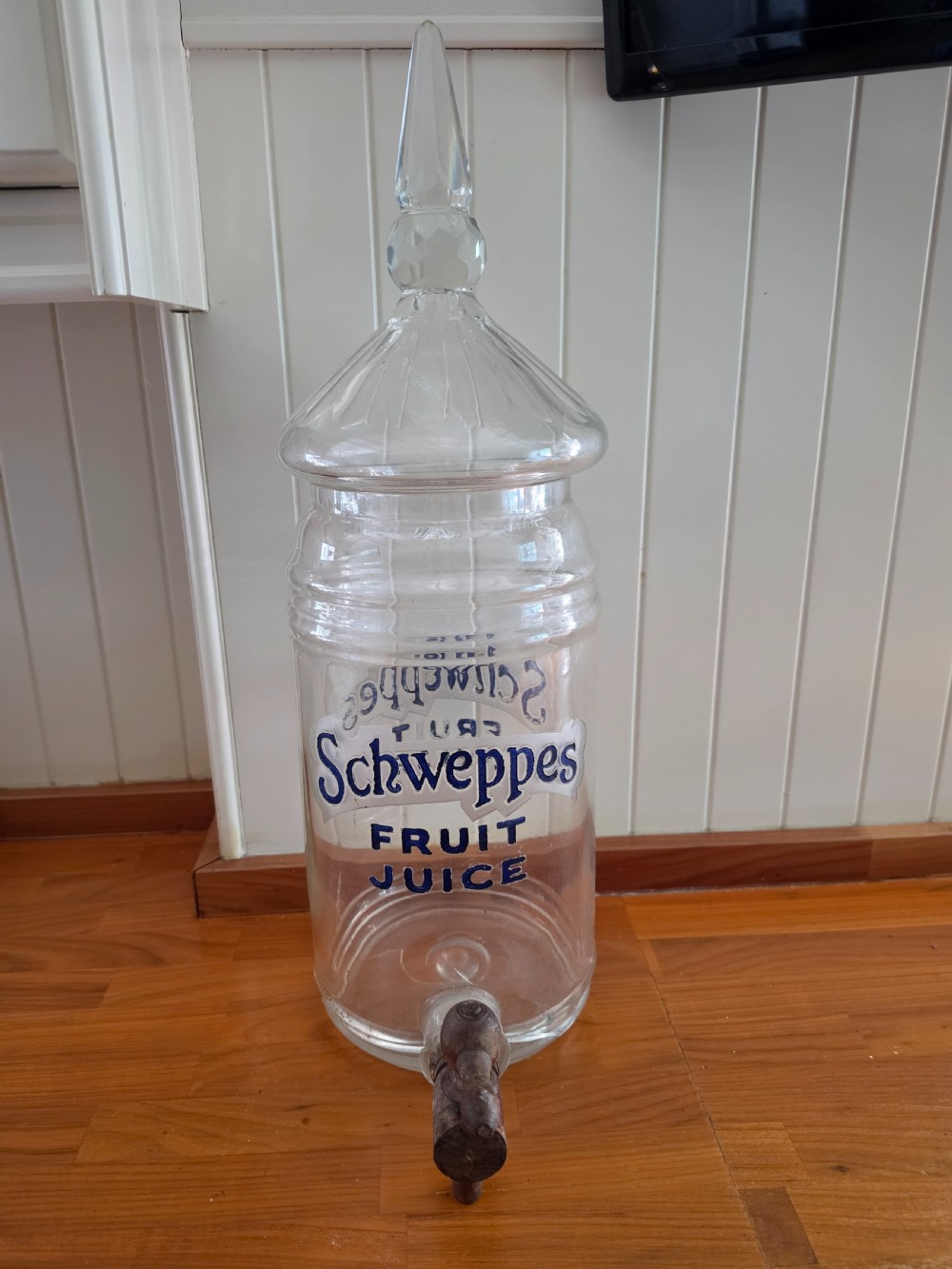 a rare large 19thc schweppes fruit juice dispenser