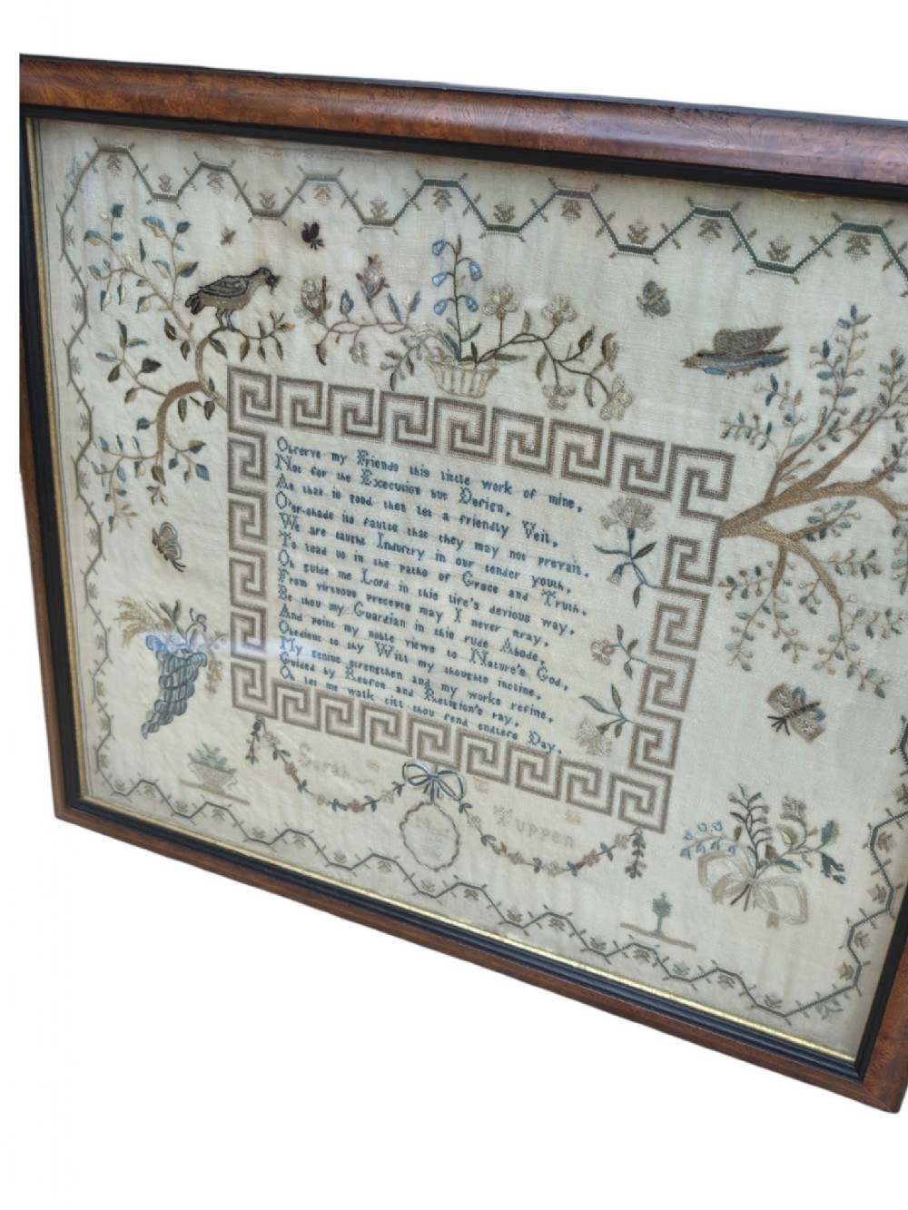 a dated 1786 large sampler