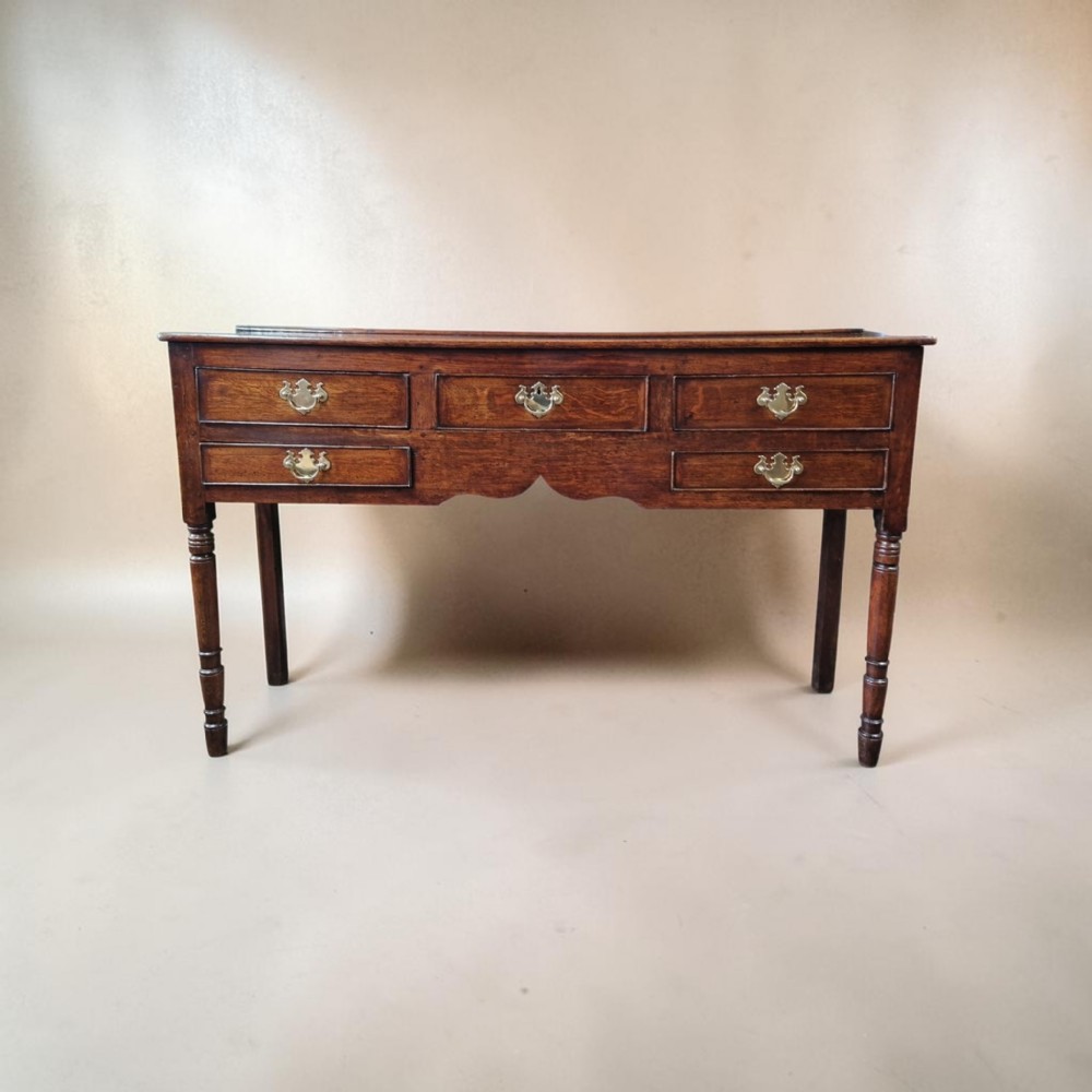 antique small l18the19thc oak dresser base